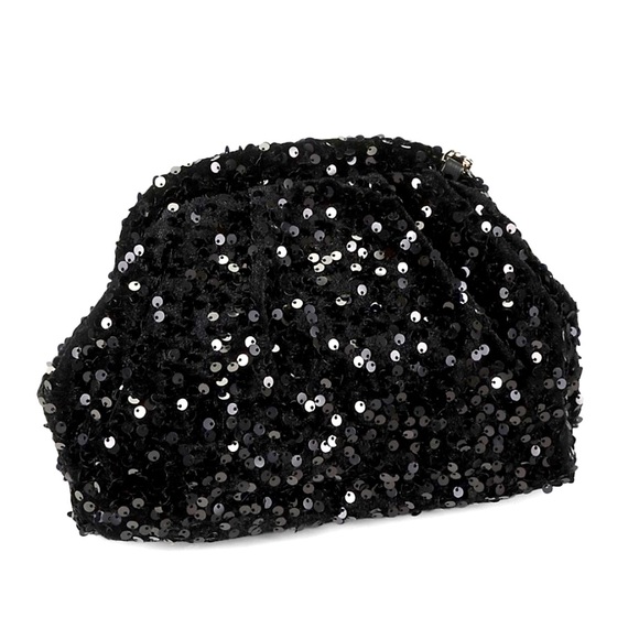 6X “HOST PICK” Badgley Mischka Sequin Convertible Clutch - Picture 3 of 13